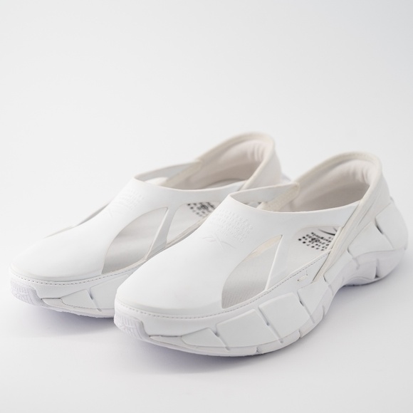 size 8 Maison Margiela Reebok White Croafer Slip On Cut Out Project 0 CR